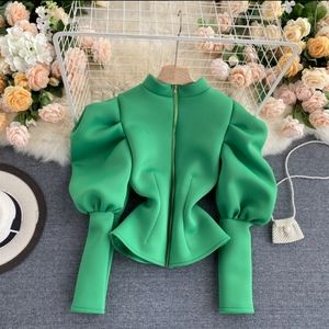 Emaysporium Stylish Puff Sleeve Jacket